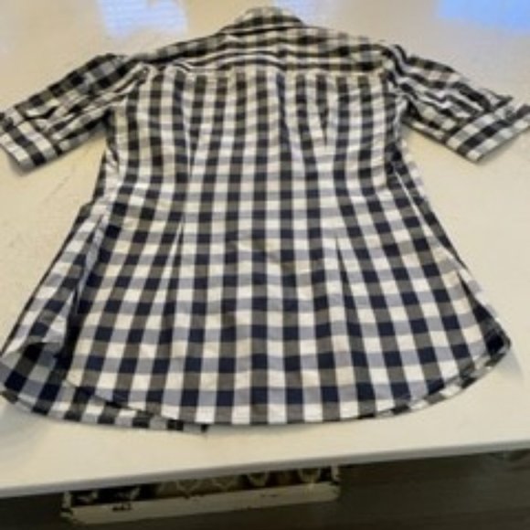 Size 0 Pink Tarten button down shirt stripe shirt - Picture 5 of 6